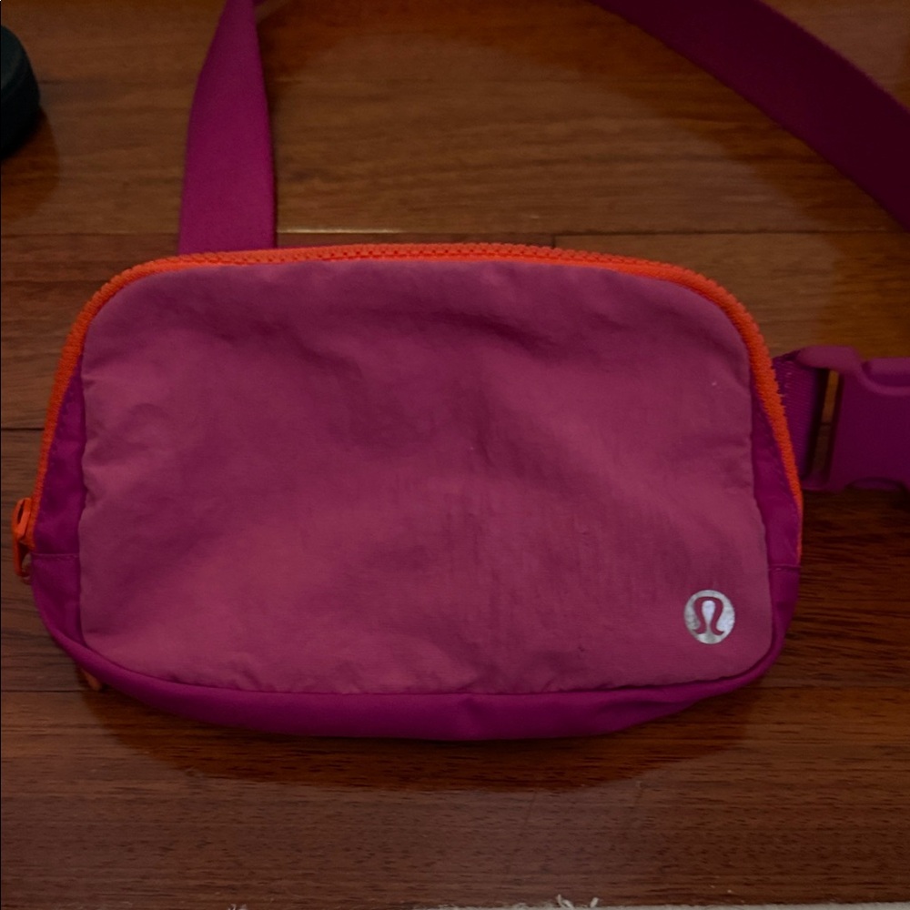lululemon athletica Fuchsia and Orange Belt Bag